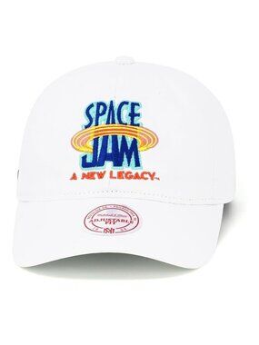 Mitchell & Ness X Space Jam 2 Adjustable Dad Hat Cap White/Royal/Unisex